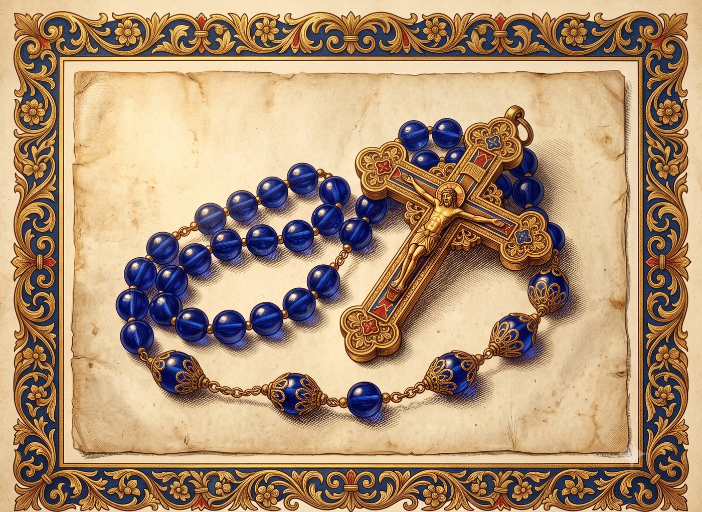 O crucifixo do terço